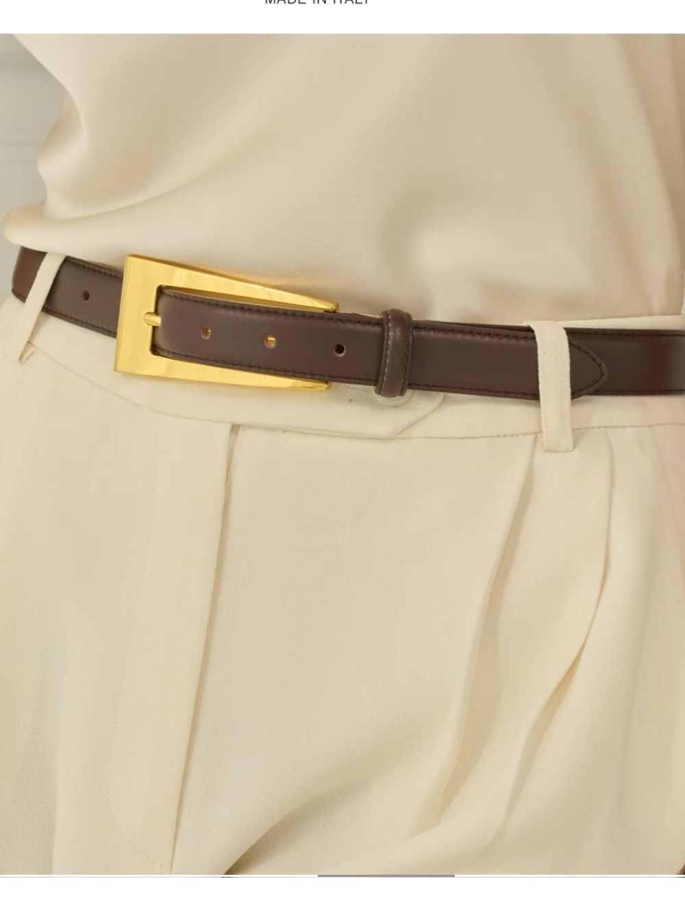 Aureum No. 10 belt brown size XS/S